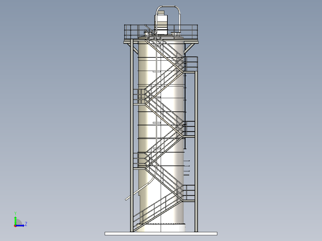 储料仓3D数模图纸