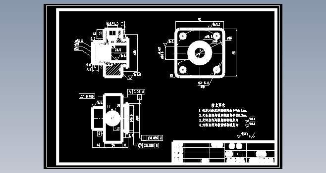 二维液压缸设计CAD