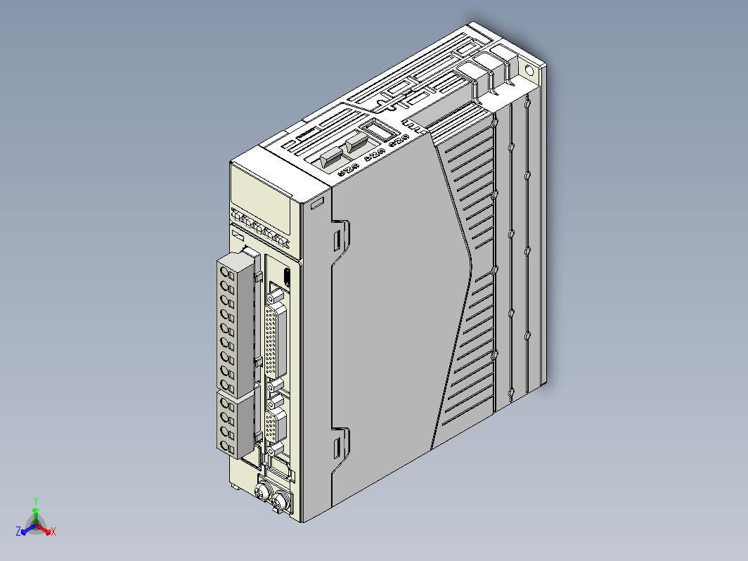 标准型伺服驱动器01052536-WXSTEP_B00（整机3D模型）