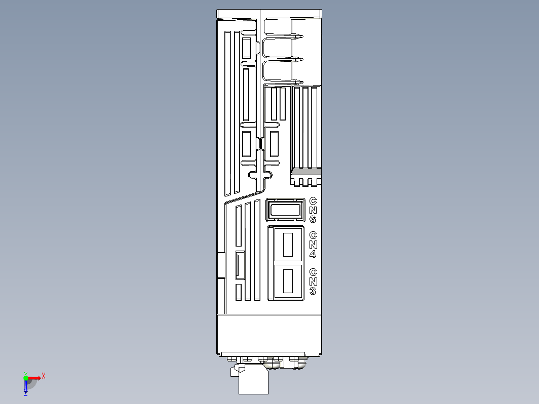 标准型伺服驱动器01052536-WXSTEP_B00（整机3D模型）