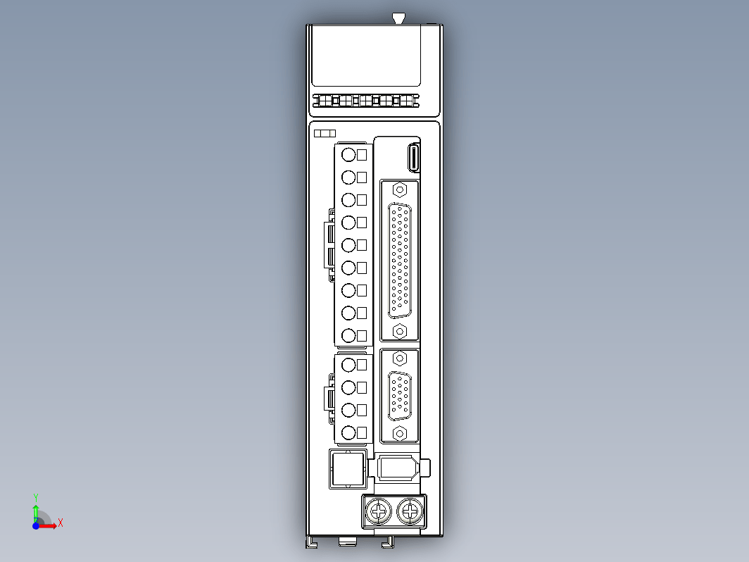 标准型伺服驱动器01052536-WXSTEP_B00（整机3D模型）