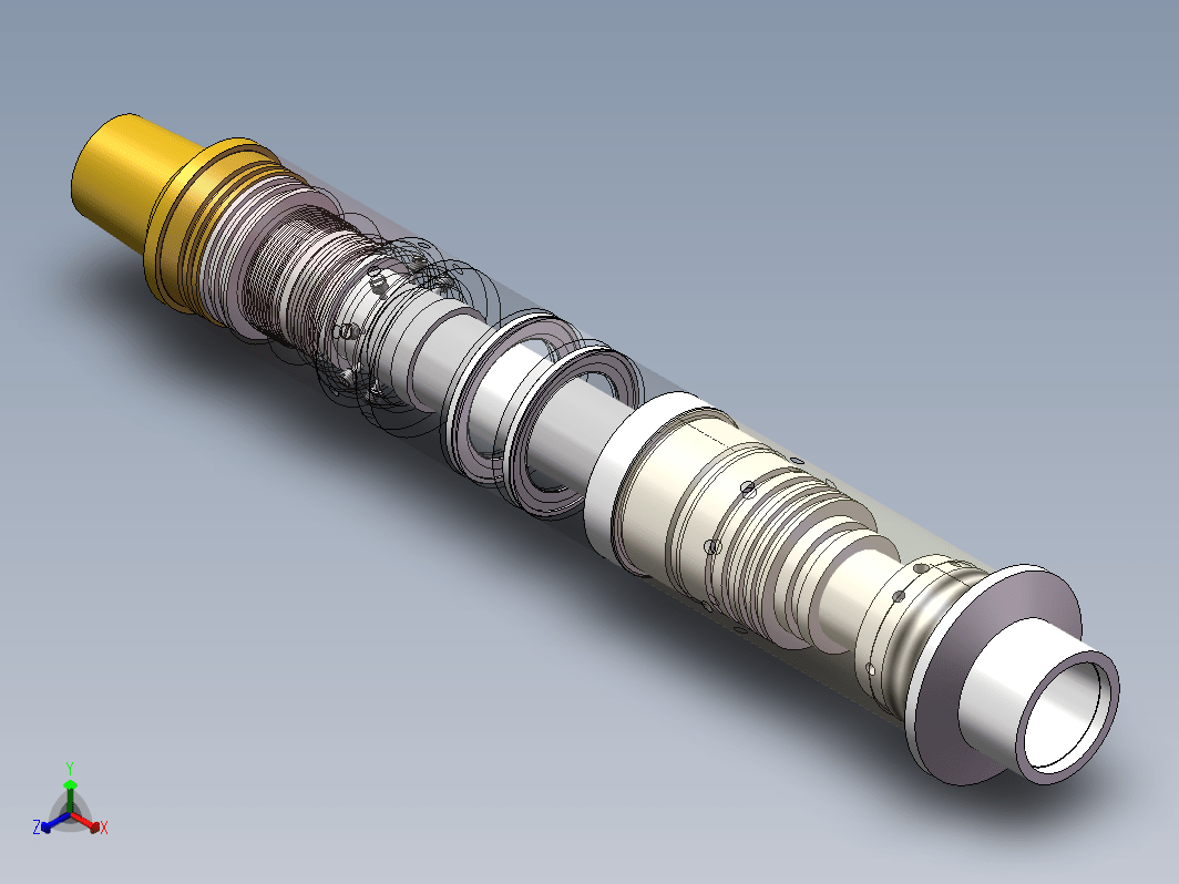 Y341-114型封隔器三维SW2016带参