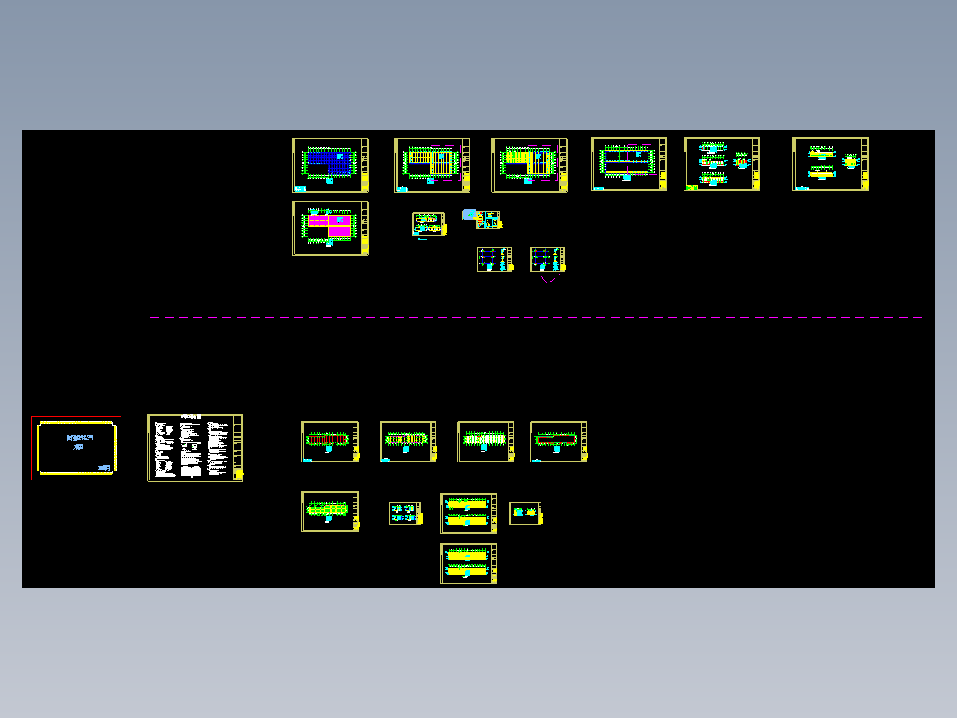 鹏程石材公司钢结构工程CAD