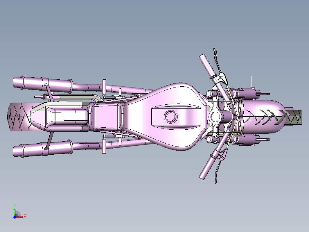 1022定制摩托车CATIAV5R21设计