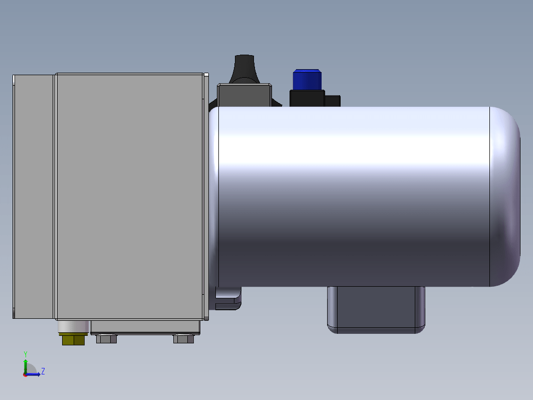 液压站3D原理图