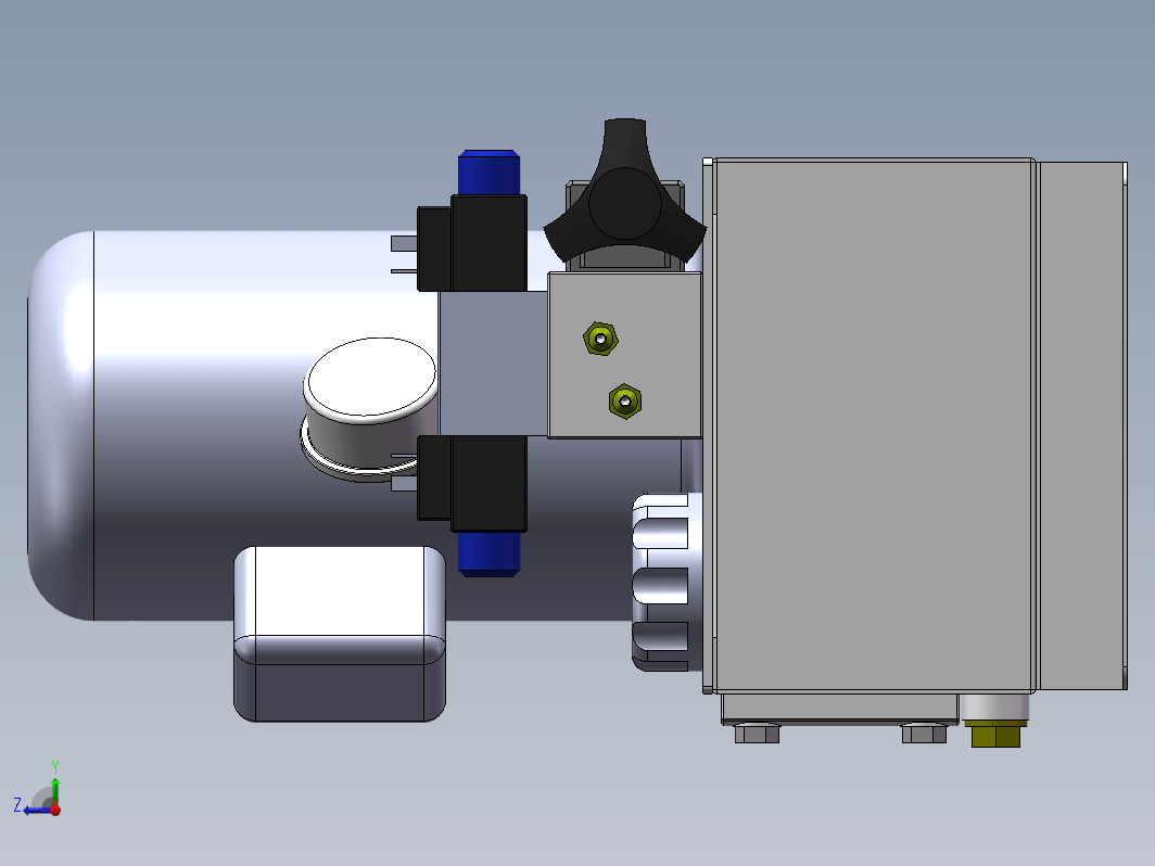 液压站3D原理图