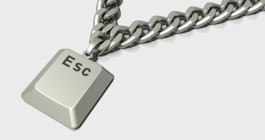 ESC键吊坠