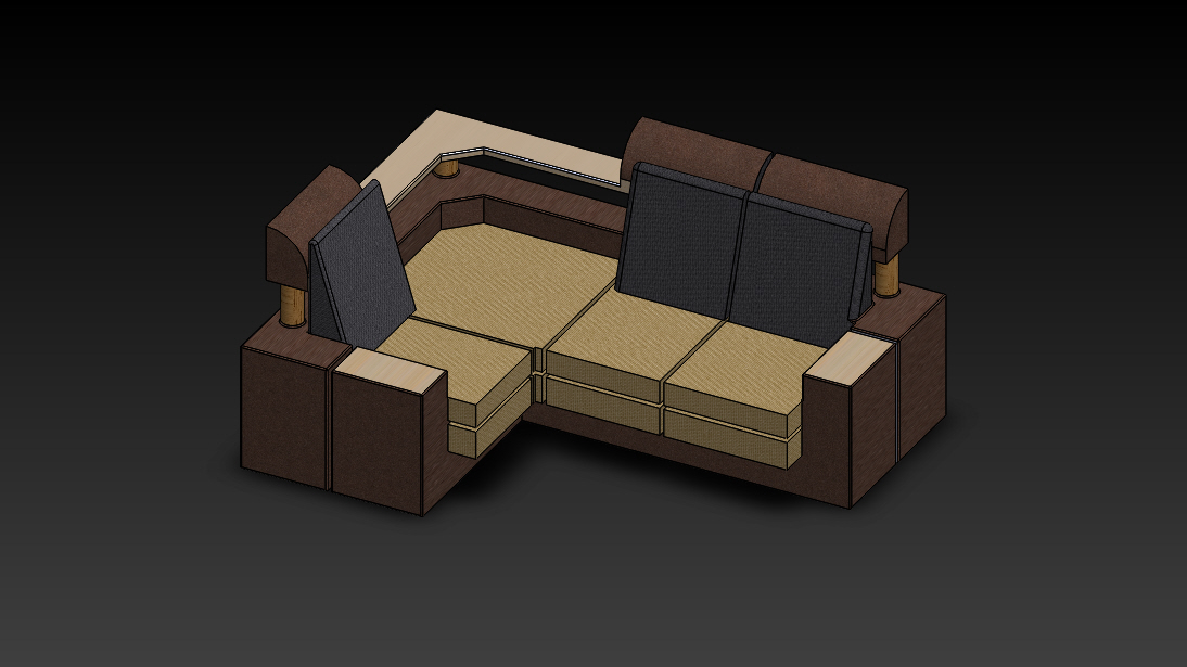 simple-sofa简易沙发模型3D图