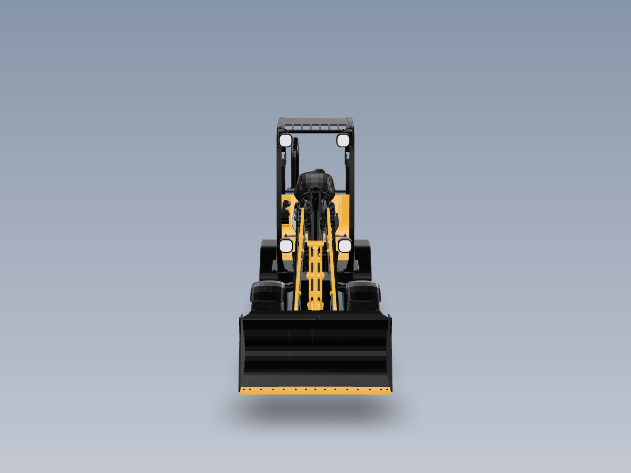 小型轮式装载机3D模型