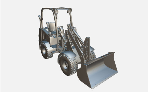 小型轮式装载机3D模型缩略图