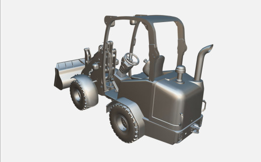 小型轮式装载机3D模型缩略图