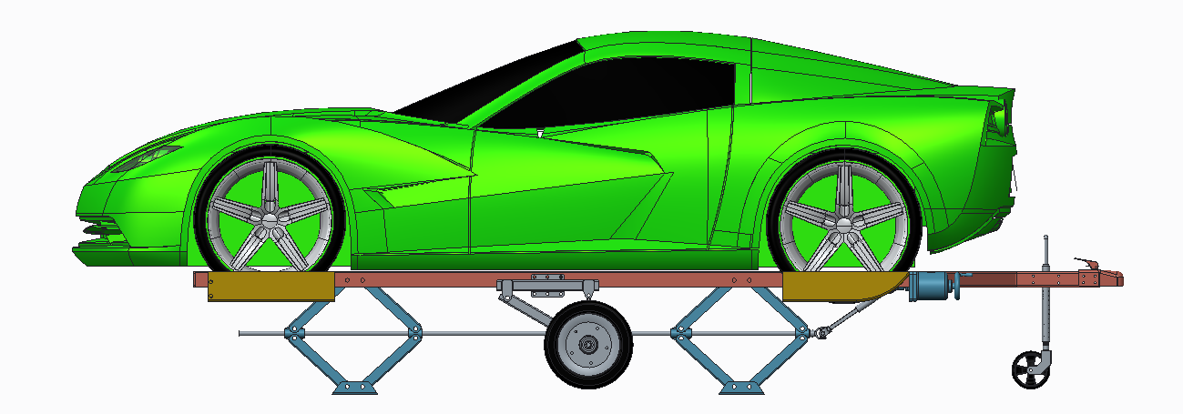 轻型无坡道拖车