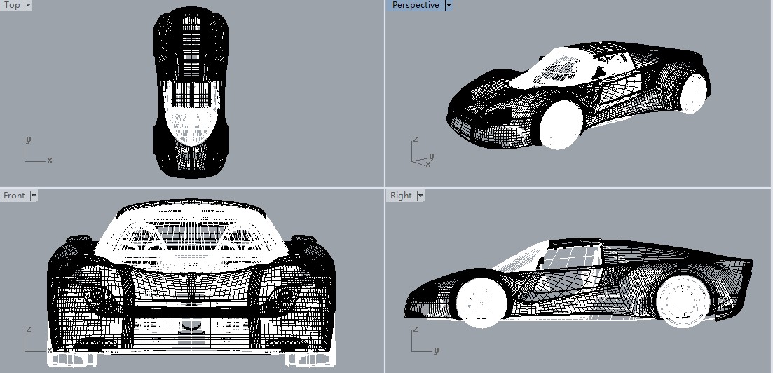 Orca跑车模型3D图纸