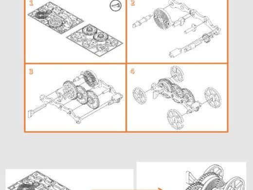 全3D可打印Wind-up发条式玩具小车缩略图