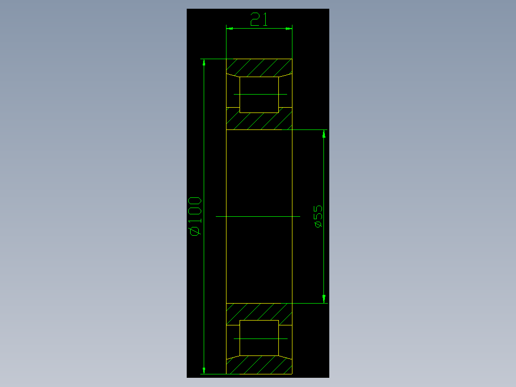圆柱滚子轴承（GB283-87）N211