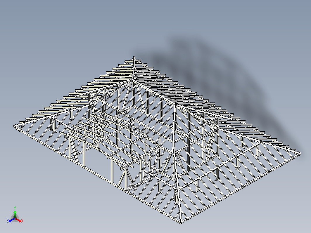 木屋顶结构 roof structure