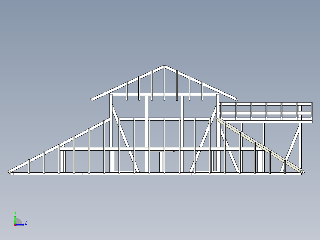 木屋顶结构 roof structure