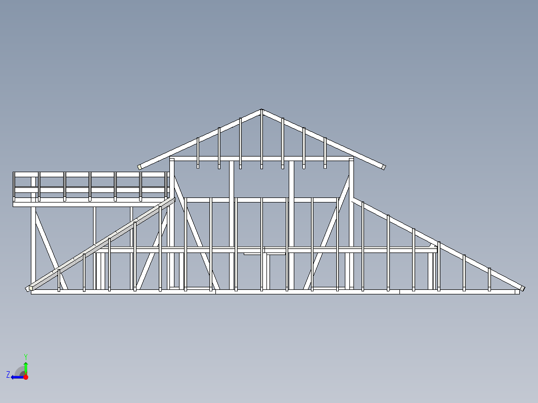 木屋顶结构 roof structure