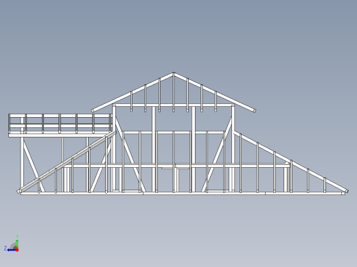 木屋顶结构 roof structure缩略图