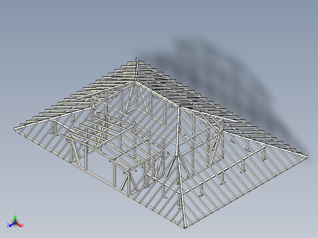 木屋顶结构 roof structure