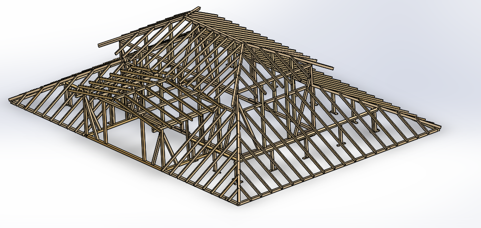 木屋顶结构 roof structure