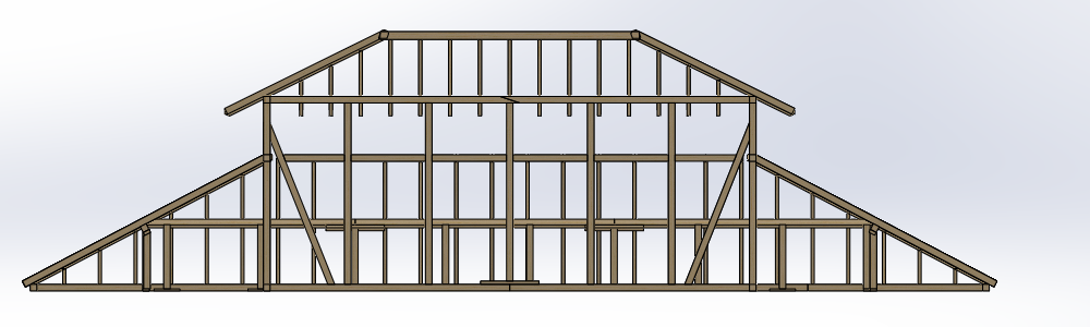 木屋顶结构 roof structure