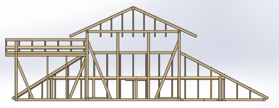 木屋顶结构 roof structure