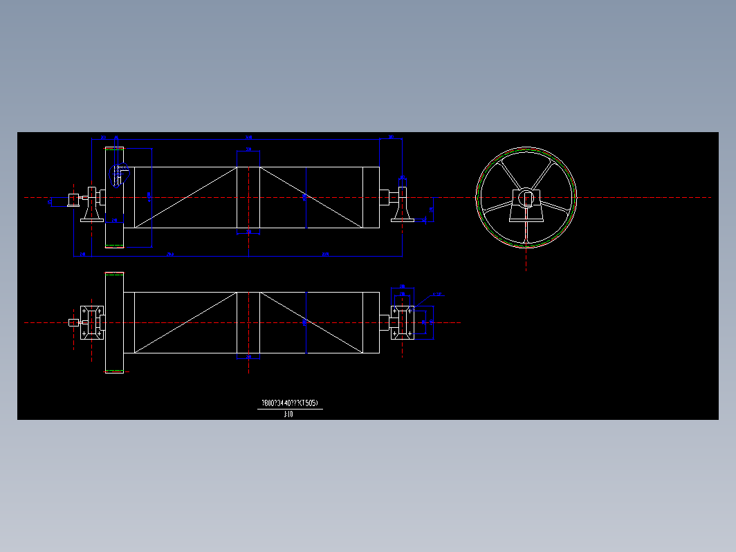 φ800×3440卷筒组T505