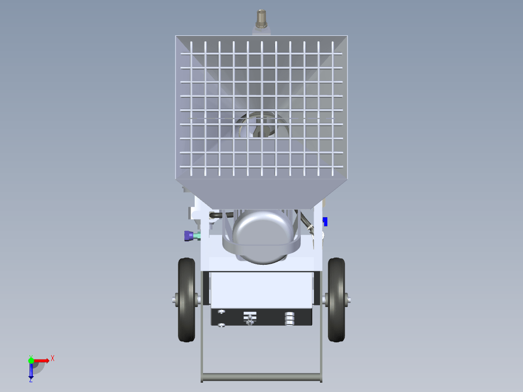 1040塑料成型机PROE设计