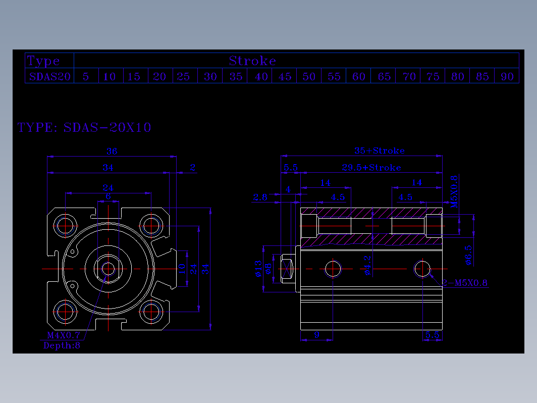 SDA气缸 83-SDA-20-SN