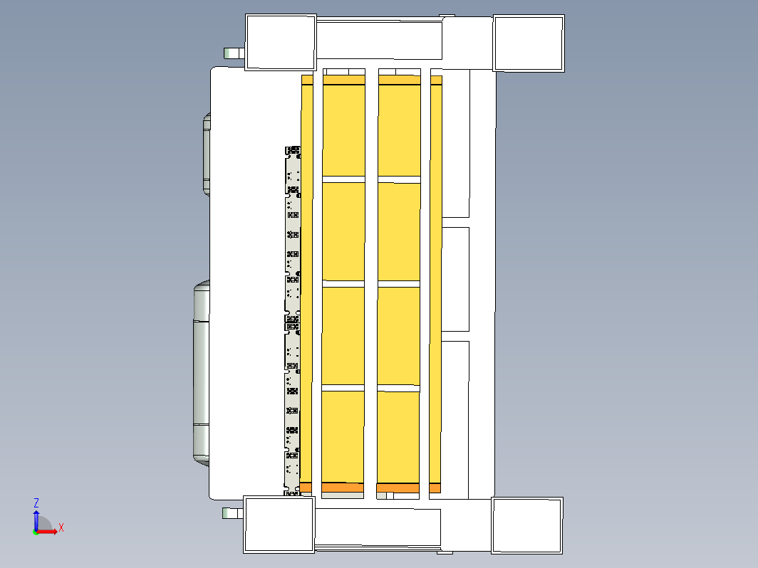 液压冲床三维模型