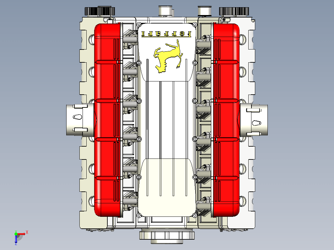 法拉利 Ferrari v12发动机设计图纸