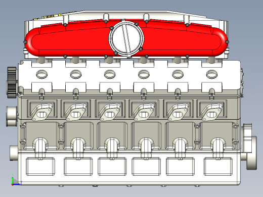 法拉利 Ferrari v12发动机设计图纸缩略图
