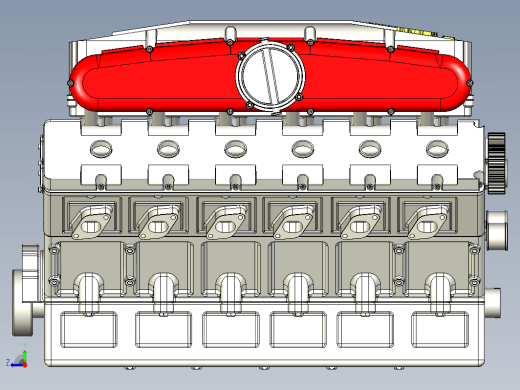 法拉利 Ferrari v12发动机设计图纸缩略图