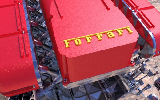 法拉利 Ferrari v12发动机设计图纸缩略图
