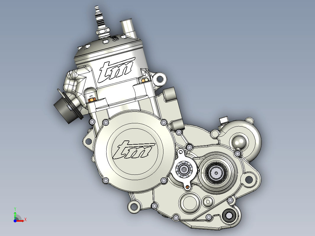 摩托车发动机 TM MX125 2000