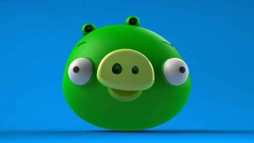 可爱在猪头(愤怒的小鸟版) angry-birds-pig-number-01