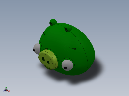 可爱在猪头(愤怒的小鸟版) angry-birds-pig-number-01缩略图