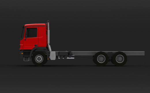 奔驰 Actros 底盘全尺寸卡车模型缩略图