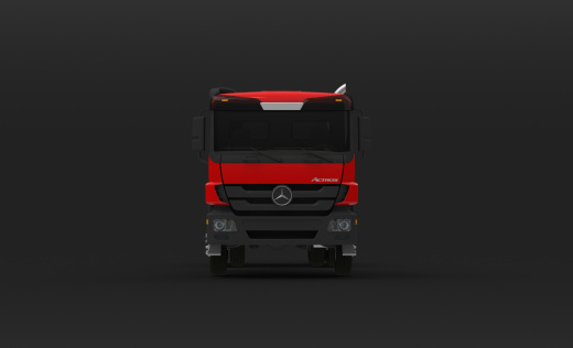 奔驰 Actros 底盘全尺寸卡车模型缩略图