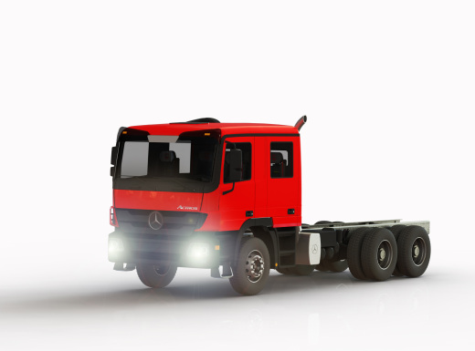 奔驰 Actros 底盘全尺寸卡车模型缩略图