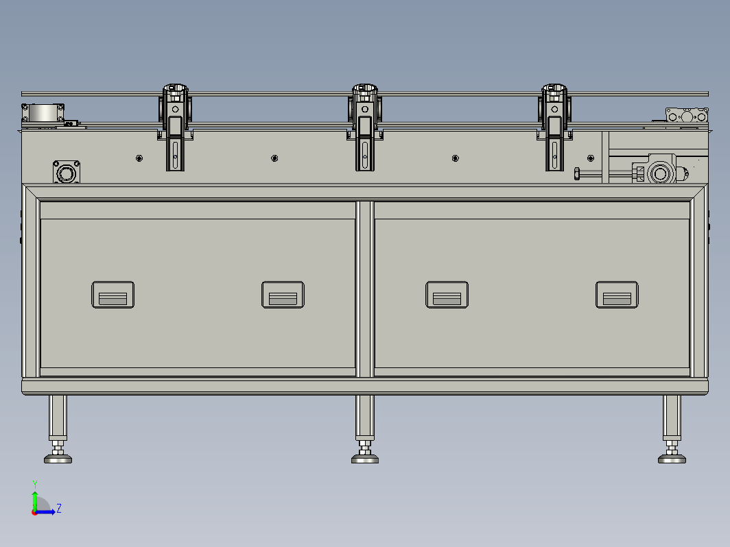 模块式输送机3D数模图纸 STEP格式