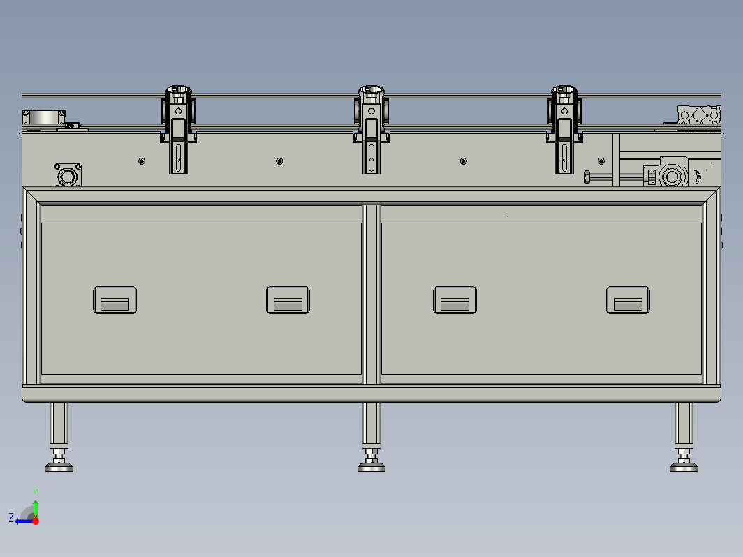 模块式输送机3D数模图纸 STEP格式