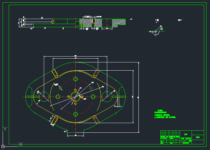 带勾端盖落料拉深冲孔复合模设计 CAD+设计说明书