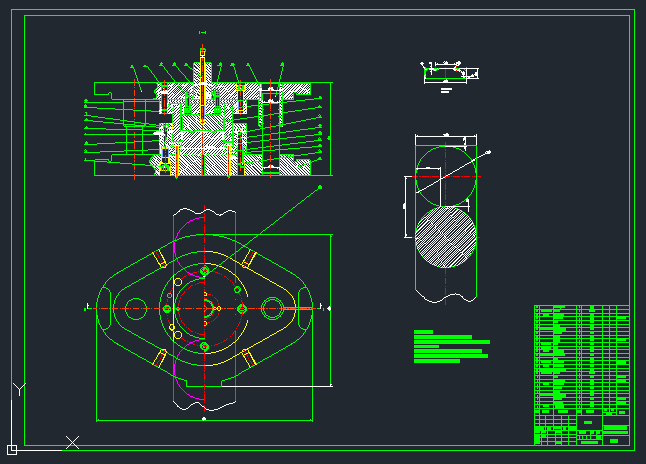 带勾端盖落料拉深冲孔复合模设计 CAD+设计说明书