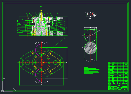 带勾端盖落料拉深冲孔复合模设计 CAD+设计说明书缩略图