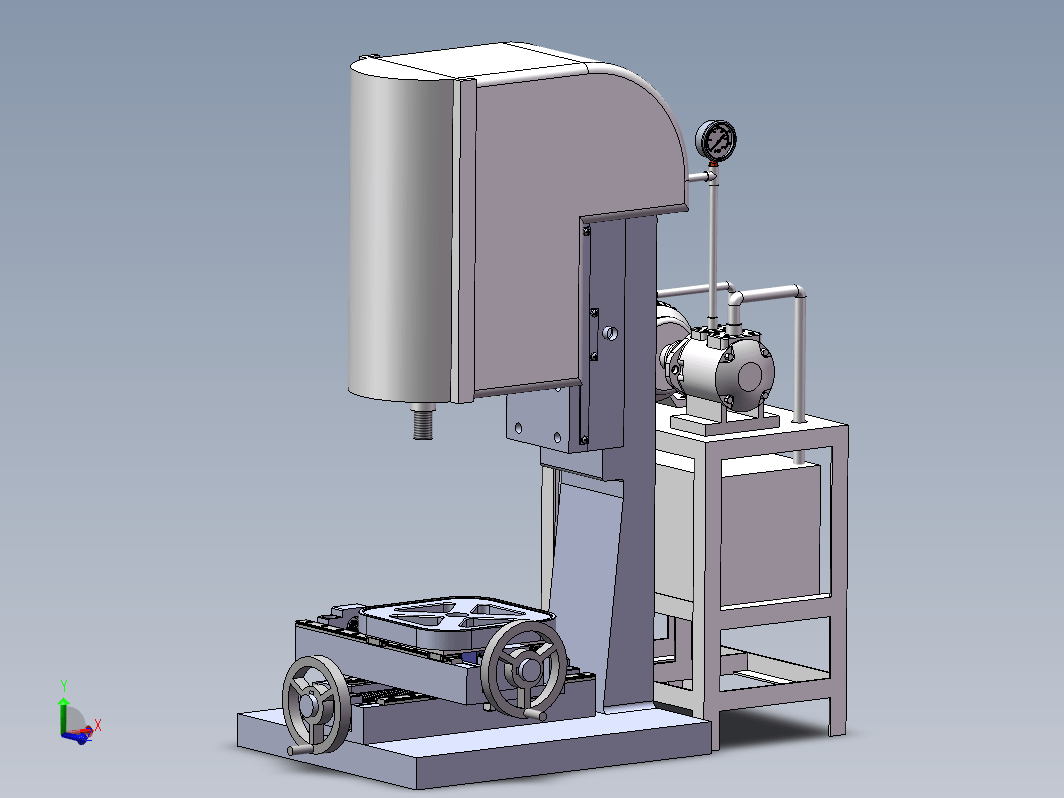 简易插床及液压系统的设计三维SW2012带参+CAD+说明书