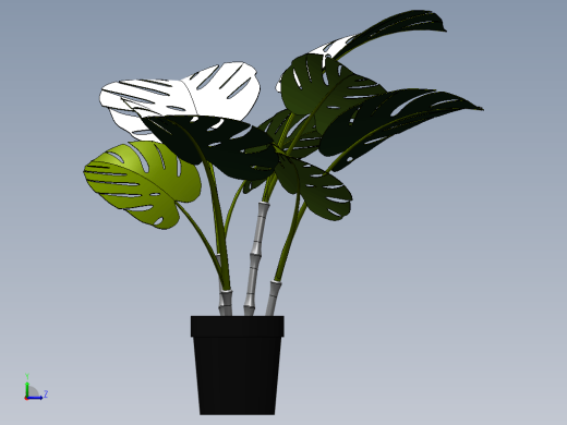 室内设计装饰植物盆栽模型缩略图