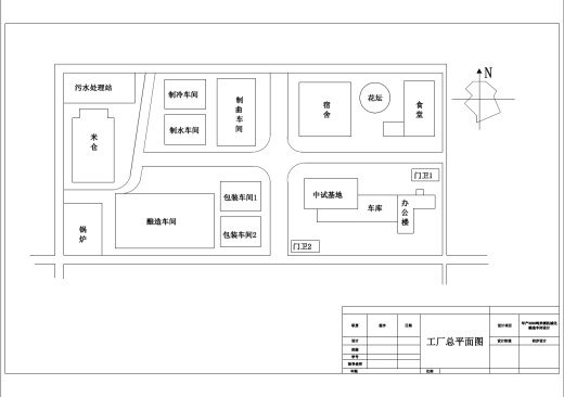 年产3000吨米酒机械化酿造车间设计+CAD+说明书缩略图
