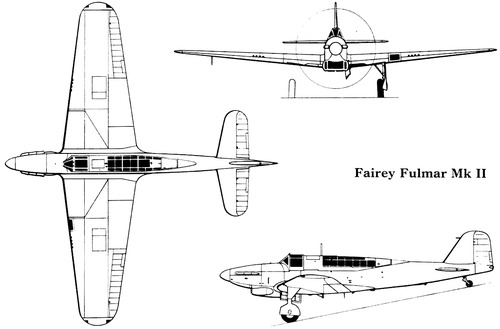 舰载侦察机 Fairey Fulmar Mk II